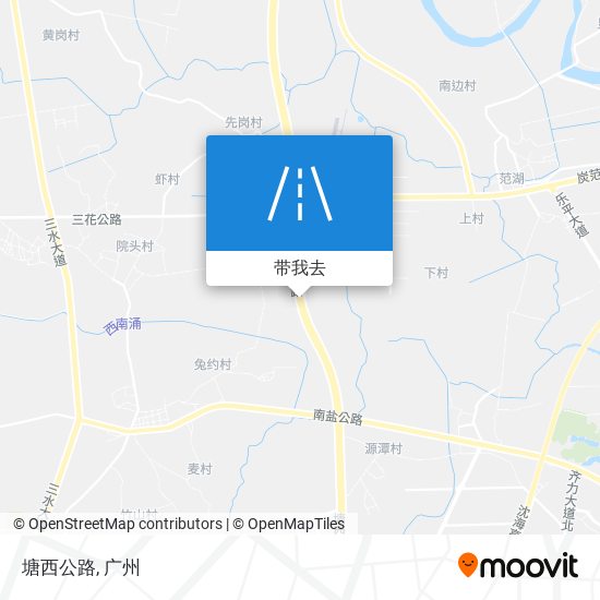 塘西公路地图