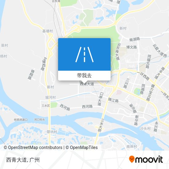 西青大道地图