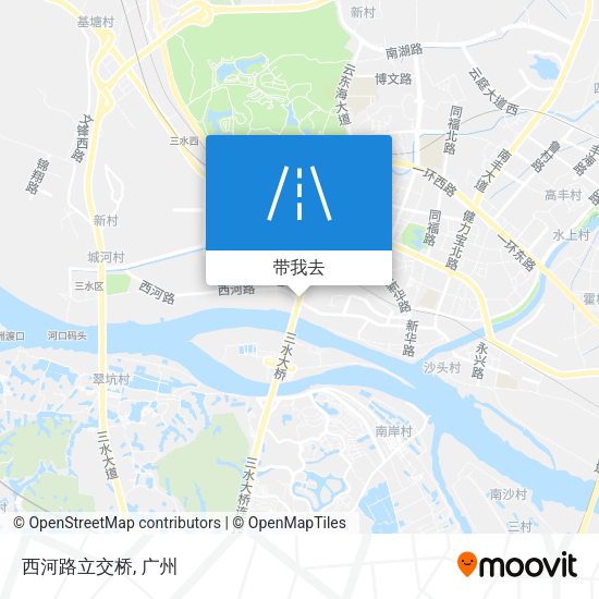 西河路立交桥地图