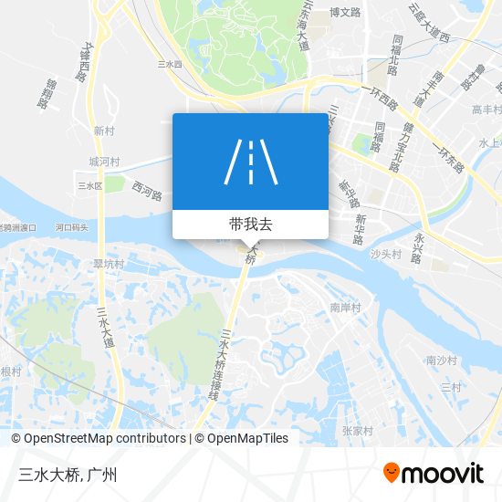 三水大桥地图