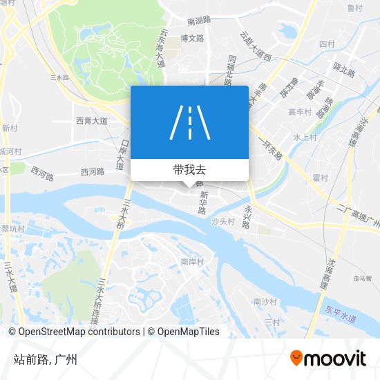 站前路地图