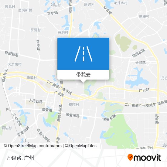 万锦路地图
