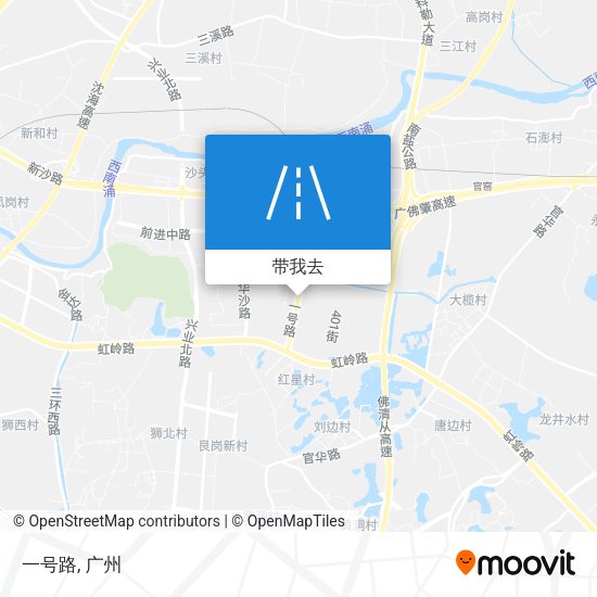 一号路地图