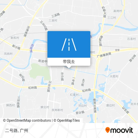 二号路地图