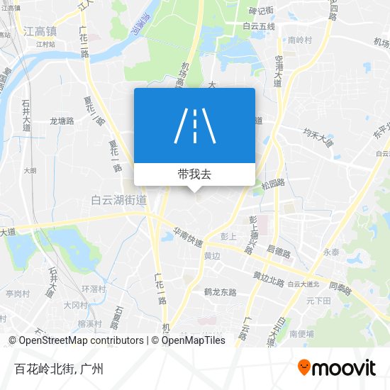 百花岭北街地图