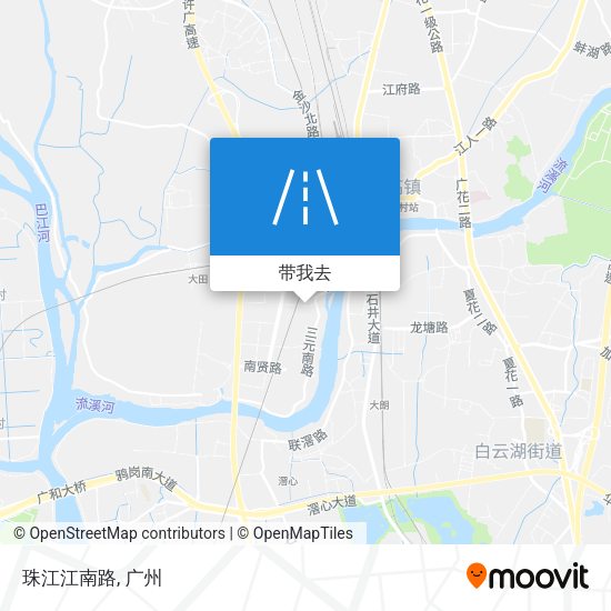 珠江江南路地图