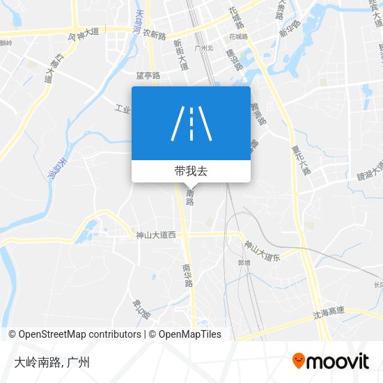 大岭南路地图