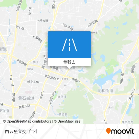 白云堡立交地图