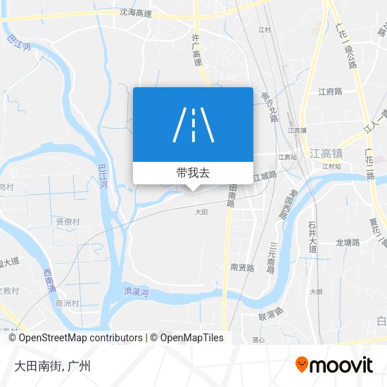 大田南街地图