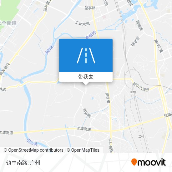 镇中南路地图