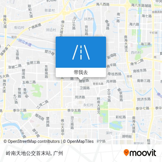 岭南天地公交首末站地图