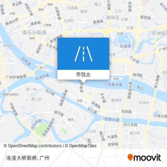 洛溪大桥新桥地图