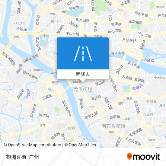 鹤洲直街地图
