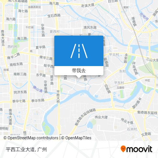 平西工业大道地图