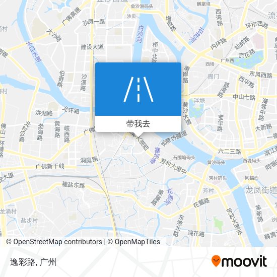 逸彩路地图