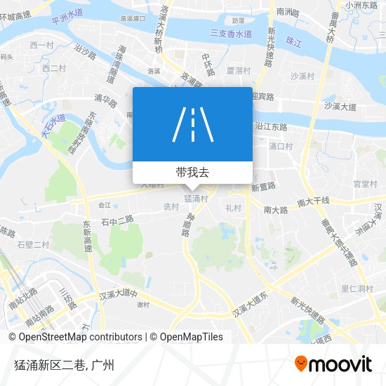 猛涌新区二巷地图