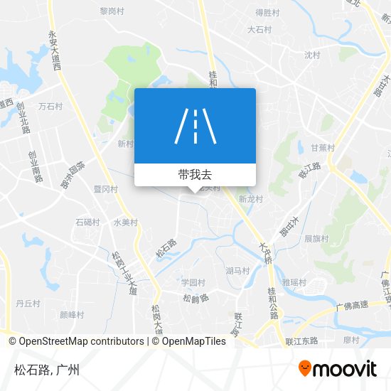 松石路地图