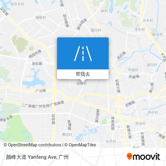颜峰大道 Yanfeng Ave地图