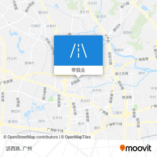 沥西路地图