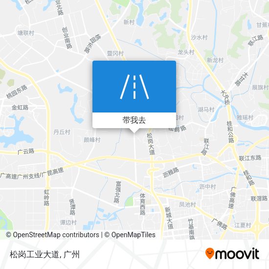 松岗工业大道地图