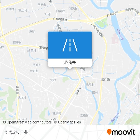 红旗路地图