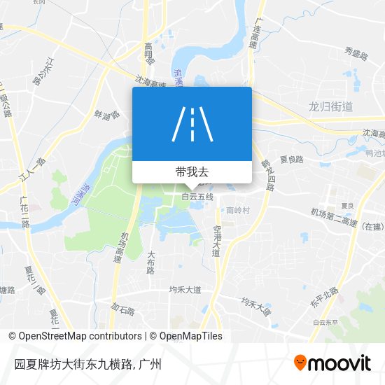 园夏牌坊大街东九横路地图