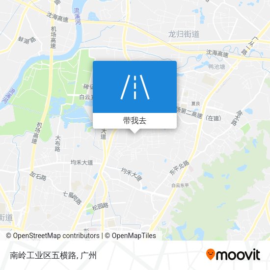 南岭工业区五横路地图