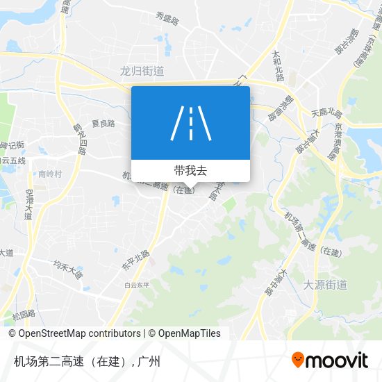 机场第二高速（在建）地图