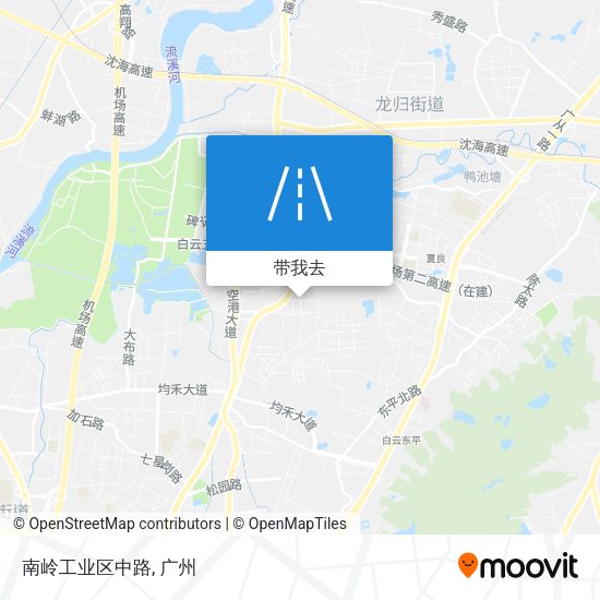 南岭工业区中路地图