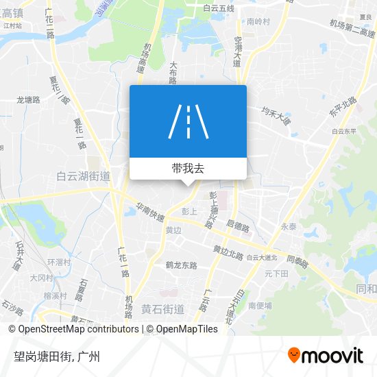 望岗塘田街地图