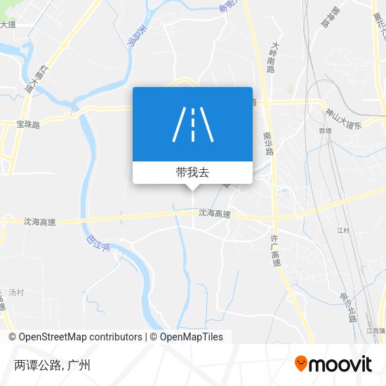 两谭公路地图