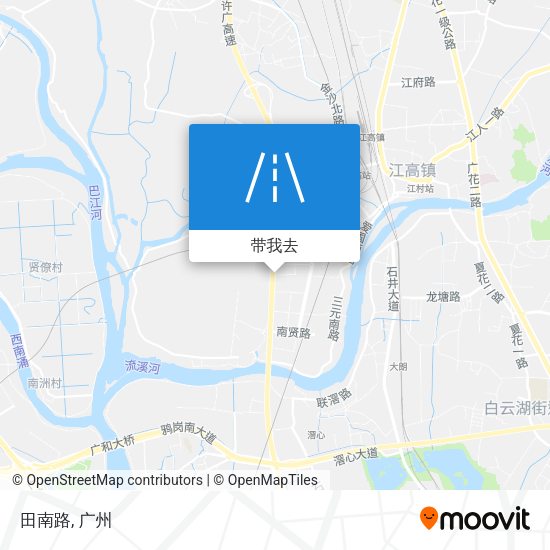 田南路地图