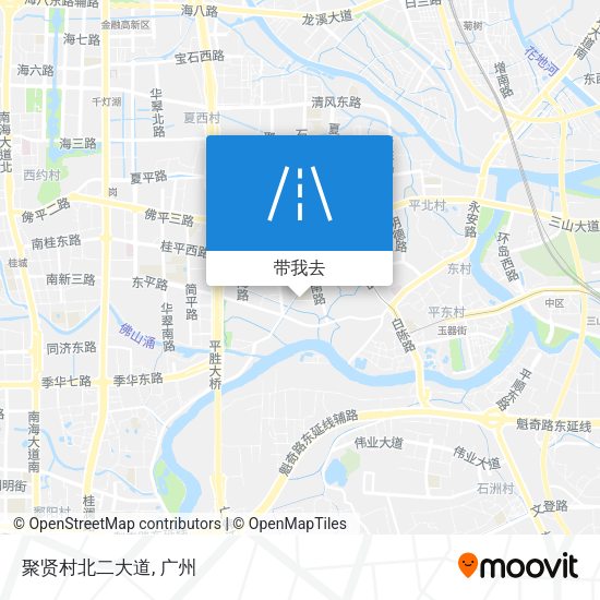 聚贤村北二大道地图