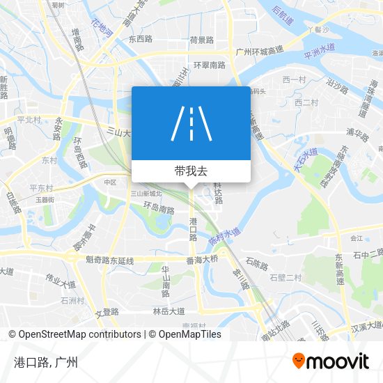 港口路地图
