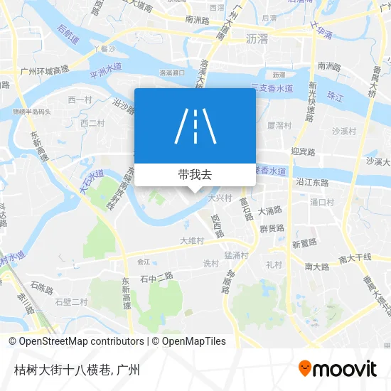 桔树大街十八横巷地图
