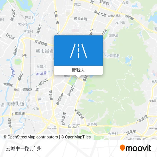 云城中一路地图