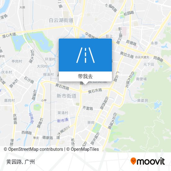 黄园路地图
