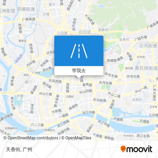 天香街地图