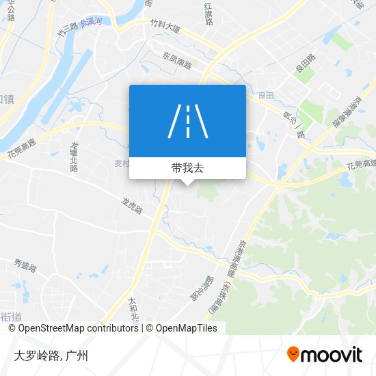 大罗岭路地图