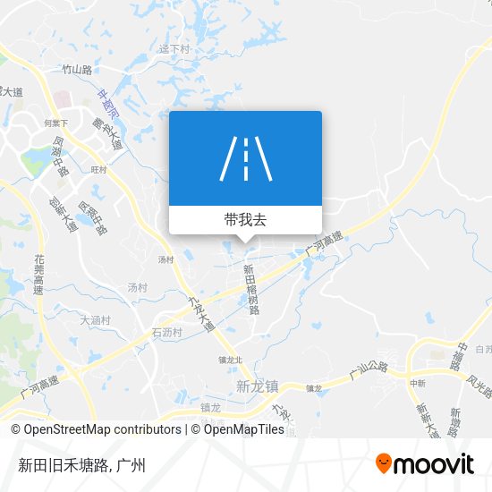 新田旧禾塘路地图