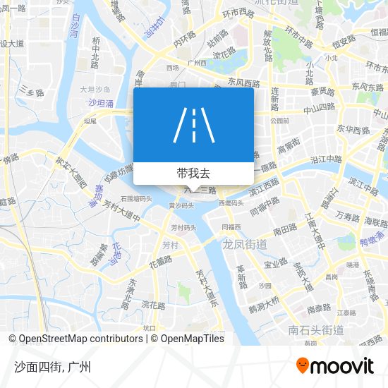 沙面四街地图