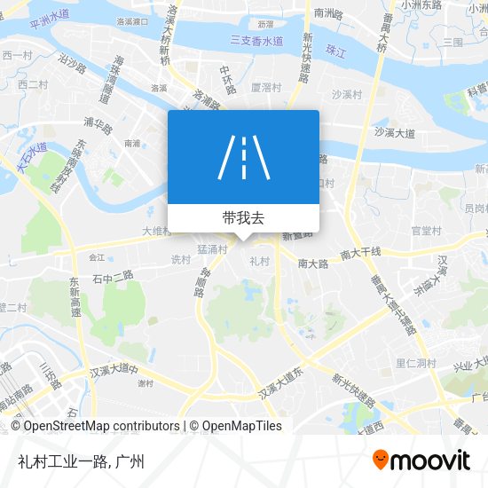 礼村工业一路地图