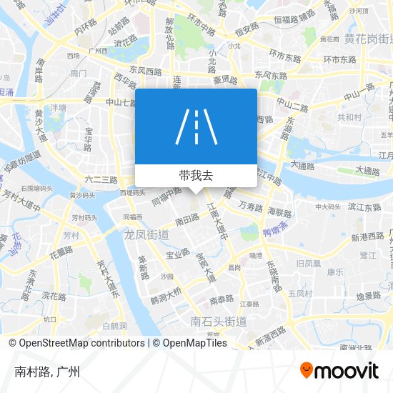 南村路地图