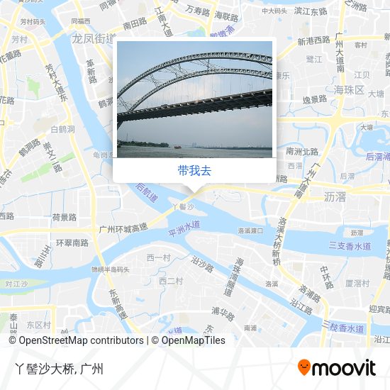 丫髻沙大桥地图