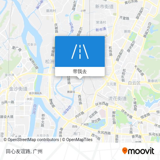 田心友谊路地图