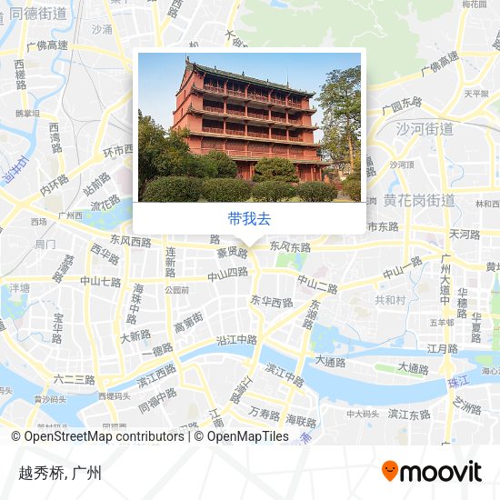 越秀桥地图