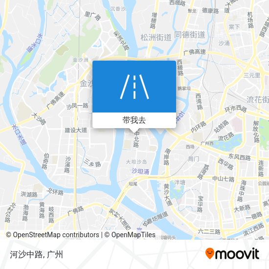 河沙中路地图