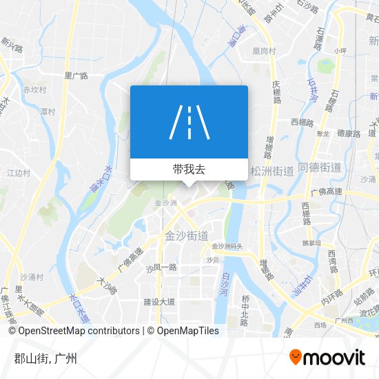 郡山街地图