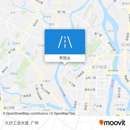 大沙工业大道地图