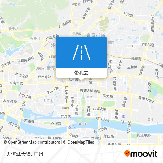 天河城大道地图